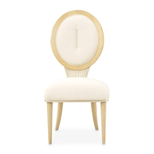 AICO Furniture Camellia Field Side Chair (Set of 2) in Caramel