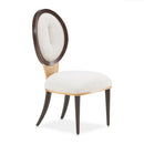 AICO Furniture Camellia Field Side Chair (Set of 2) in Warm Pecan