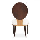 AICO Furniture Camellia Field Side Chair (Set of 2) in Warm Pecan