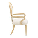 AICO Furniture Camellia Field Arm Chair (Set of 2) in Caramel