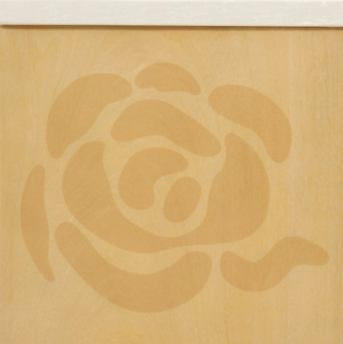 AICO Furniture Camellia Field Nightstand in Caramel