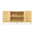 AICO Furniture Camellia Field Dresser in Caramel