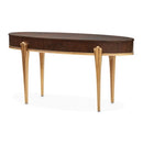 AICO Furniture Camellia Field Vanity Desk in Warm Pecan