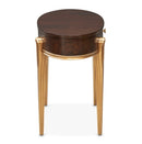 AICO Furniture Camellia Field Vanity Desk in Warm Pecan