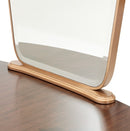 AICO Furniture Camellia Field Vanity Mirror in Warm Pecan