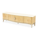 AICO Furniture Camellia Field Media Cabinet in Caramel
