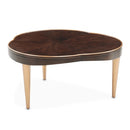 AICO Furniture Camellia Field Cocktail Table in Warm Pecan