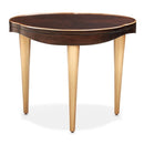 AICO Furniture Camellia Field End Table in Warm Pecan
