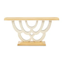 AICO Furniture Camellia Field Console Table in Caramel