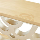 AICO Furniture Camellia Field Console Table in Caramel