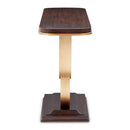 AICO Furniture Camellia Field Console Table in Warm Pecan