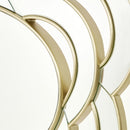 AICO Furniture Camellia Field Wall Mirror in Warm Pecan