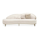 AICO Furniture Camellia Field Asymmetrical Sofa in Caramel
