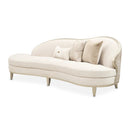 AICO Furniture Camellia Field Asymmetrical Sofa in Caramel