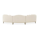 AICO Furniture Camellia Field LAF Loveseat Linen in Caramel