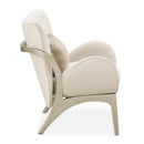 AICO Furniture Camellia Field Accent Chair Ivory in Caramel