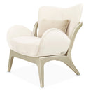 AICO Furniture Camellia Field Accent Chair Ivory in Caramel