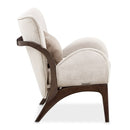 AICO Furniture Camellia Field Accent Chair Porchini in Warm Pecan