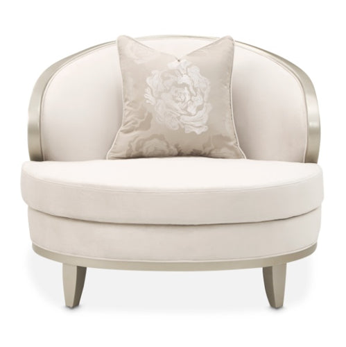 AICO Furniture Camellia Field Matching Chair in Caramel