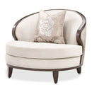 AICO Furniture Camellia Field Matching Chair in Warm Pecan