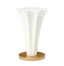 AICO Furniture La Terrazza Chairside Table in Creamy Pearl image