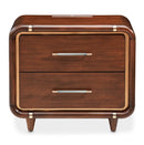 AICO Furniture Mason Park Nightstand in Umber