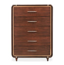 AICO Furniture Mason Park Gentelmen's Chest in Umber