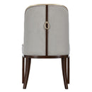 AICO Furniture Houston Assmebled Side Chair (Set of 2) in Walnut