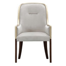AICO Furniture Houston Assmebled Arm Chair in Walnut