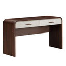 AICO Furniture Houston Vanity Desk in Walnut