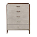 AICO Furniture Houston Chest in Walnut