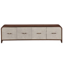 AICO Furniture Houston Media Cabinet in Walnut