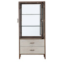 AICO Furniture Houston Display Cabinet in Walnut