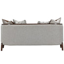 AICO Furniture Houston Loveseat Pebble in Walnut