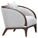 AICO Furniture Houston Matching Chair Pebble in Walnut