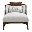 AICO Furniture Houston Chaise Pebble in Walnut