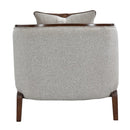 AICO Furniture Houston Chaise Pebble in Walnut