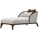 AICO Furniture Houston Chaise Pebble in Walnut image