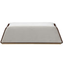 AICO Furniture Houston Accent Bench in Walnut