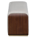 AICO Furniture Houston Accent Bench in Walnut