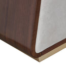 AICO Furniture Houston Accent Bench in Walnut