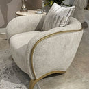AICO Furniture Scotts Square Matching Chair CornSilk in Light Champagne image