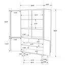 Santiago Tall Display Cabinet