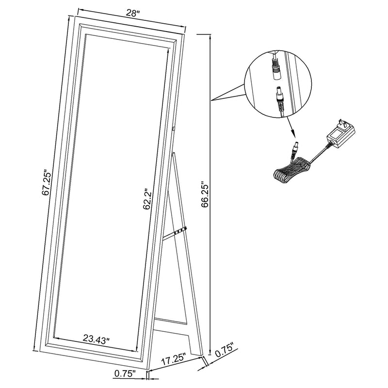 Windrose Standing Mirror