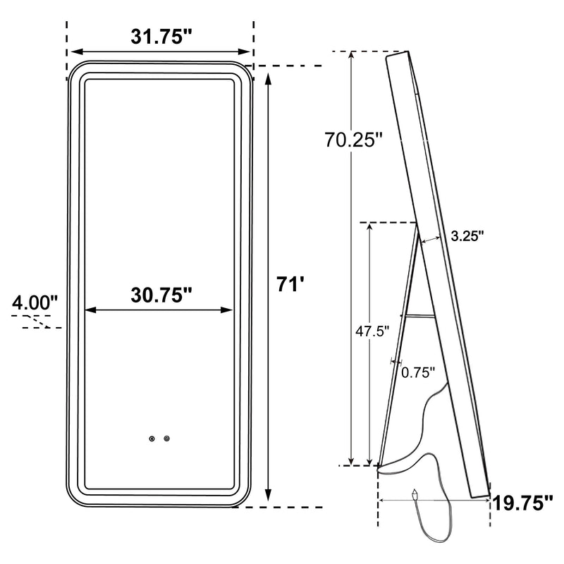 Glendora Standing Mirror