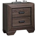 Acme Lyndon Nightstand in Weathered Gray Grain 26023