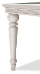 Glimmering Heights Leg Dining Table in Ivory