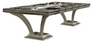 Hollywood Swank Rectangular Dining Table in Pearl Caviar
