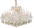 Lighting San Carlo 37 Light Chandelier in Clear and Gold