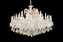 Lighting San Carlo 37 Light Chandelier in Clear and Gold